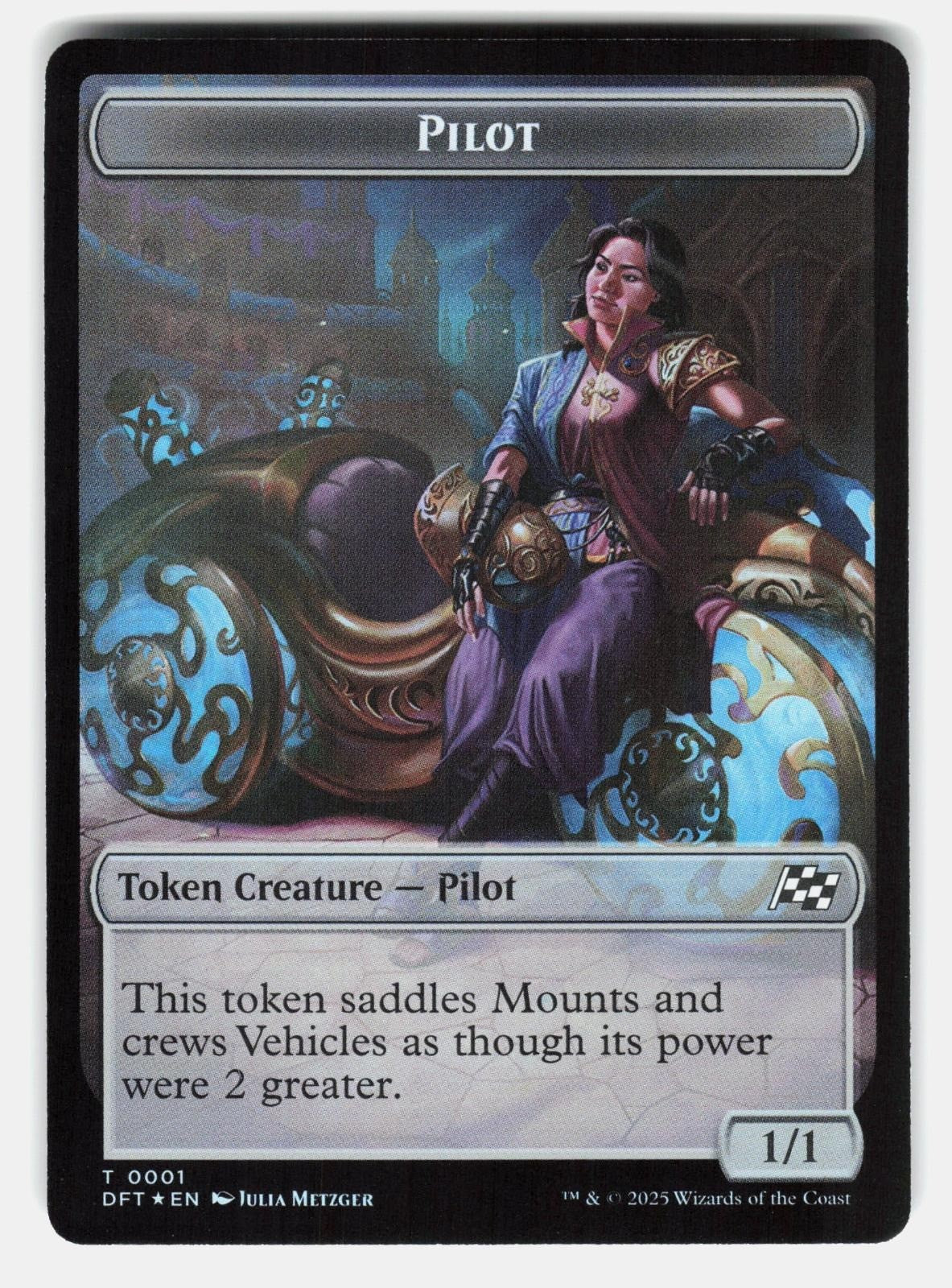 VEHICLE // PILOT DOUBLE SIDED TOKEN FOIL Magic: The Gathering METZGER LP1