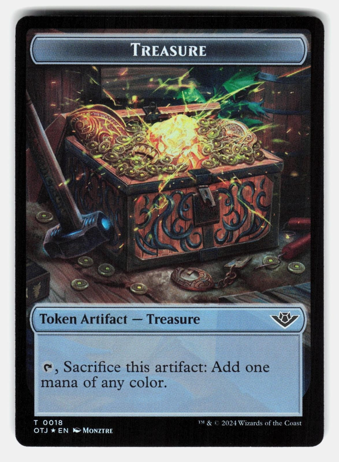 TREASURE // BLOOD DOUBLE SIDED TOKEN FOIL Magic: The Gathering POOLE NM/M1