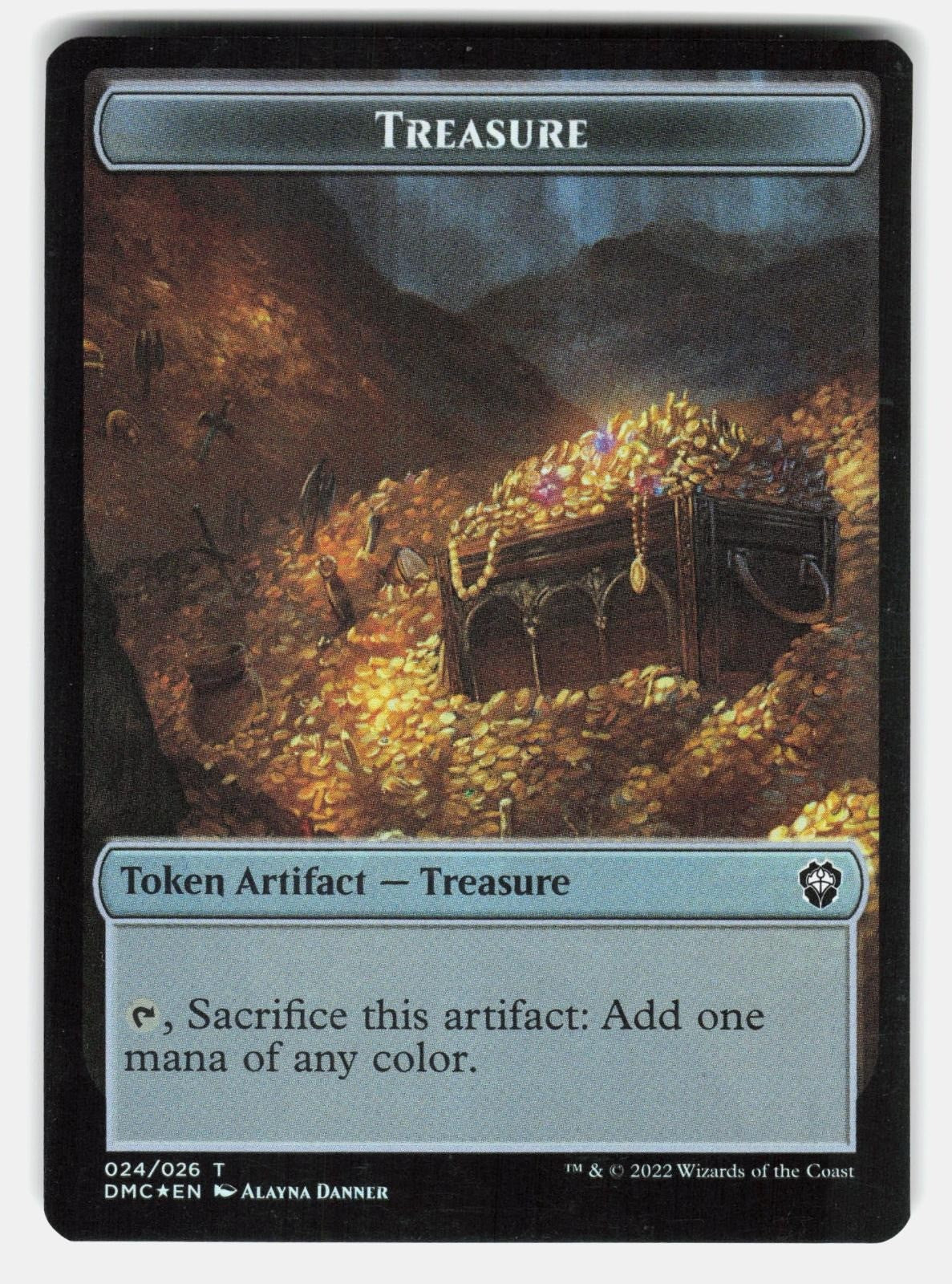 BIRD (002) // TREASURE DOUBLE SIDED TOKEN FOIL MTG DANNER NM/M1