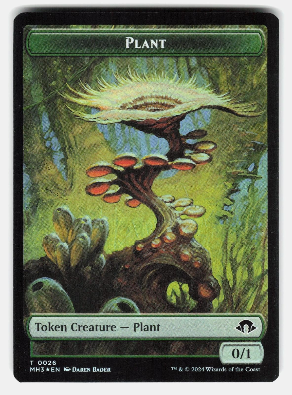 PHYREXIAN GERM // PLANT DOUBLE SIDED TOKEN FOIL MTG BADER NM/M1