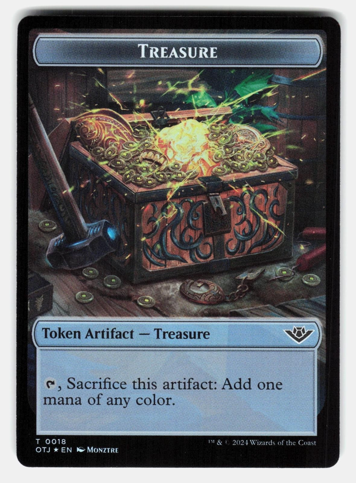 TREASURE // MAP DOUBLE SIDED TOKEN FOIL Magic: The Gathering ALQUIER NM/M1