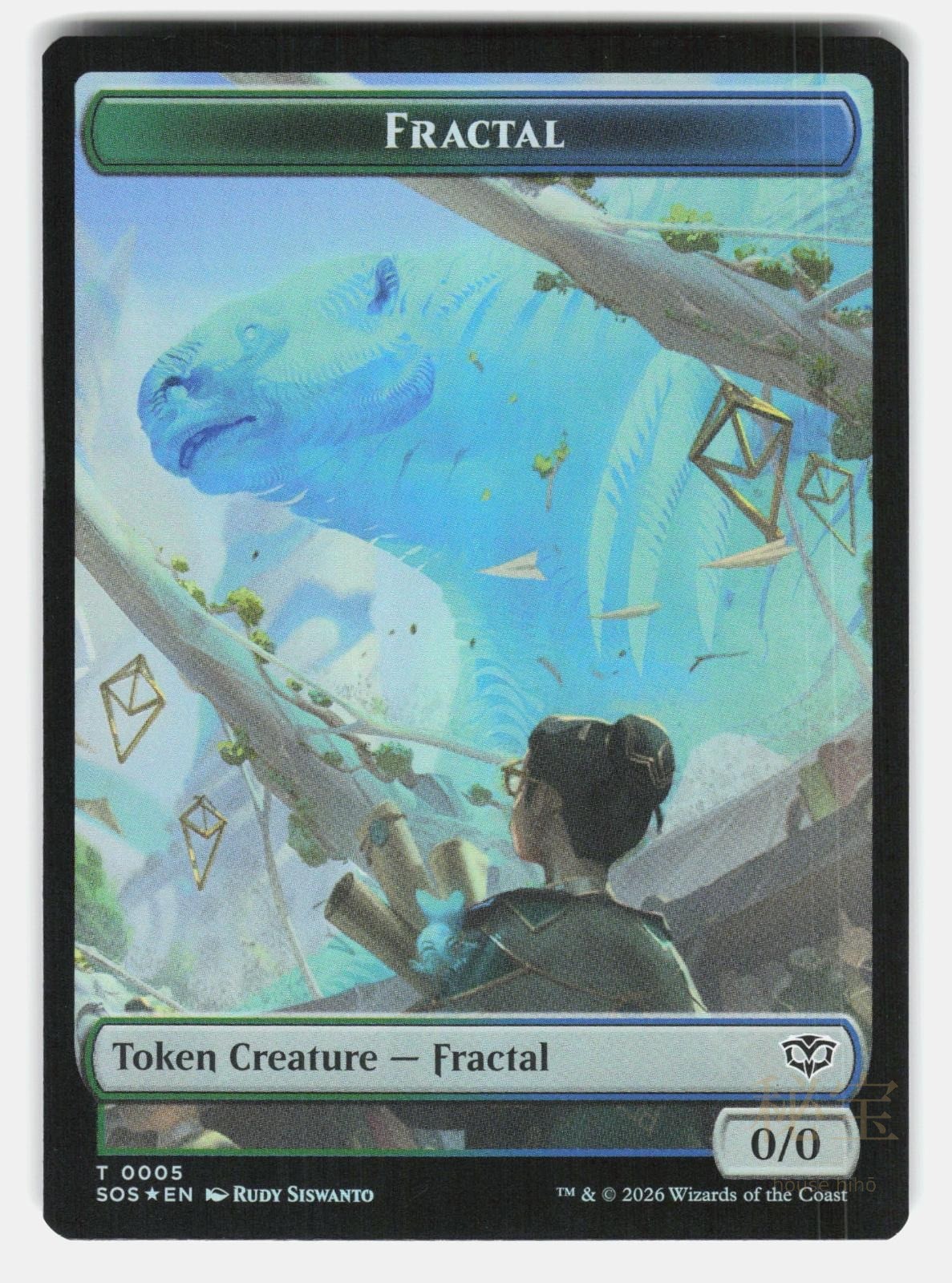 FRACTAL (0005) // SPIRIT (0011) DOUBLE SIDED TOKEN SOS 5 // 11 FOIL PAGLIUSO NM1