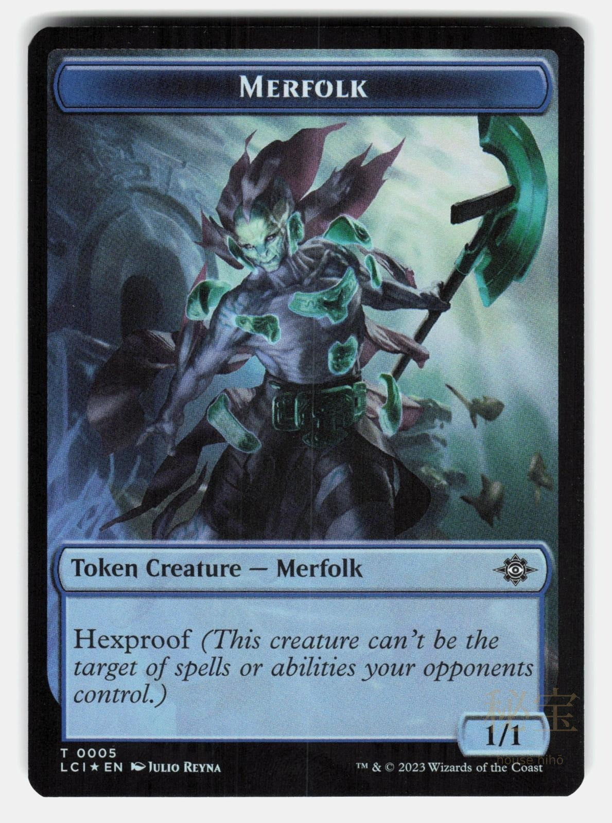 GNOME // MERFOLK DOUBLE SIDED TOKEN FOIL Magic: The Gathering REYNA NM/M1