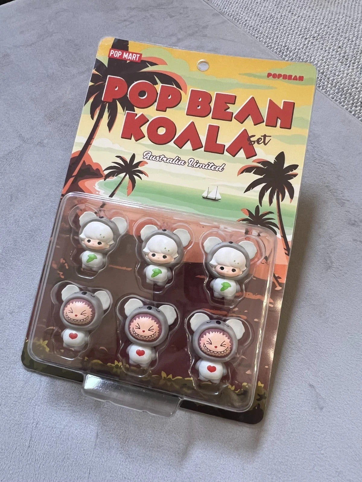 POP MART POP BEAN Koala Set Mini Figures (6 Pack) | Australia Edition2