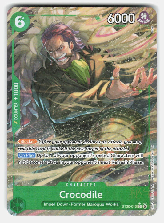 CROCODILE (FULL ART) ST30-010 FOIL - ONE PIECE - NM/M0