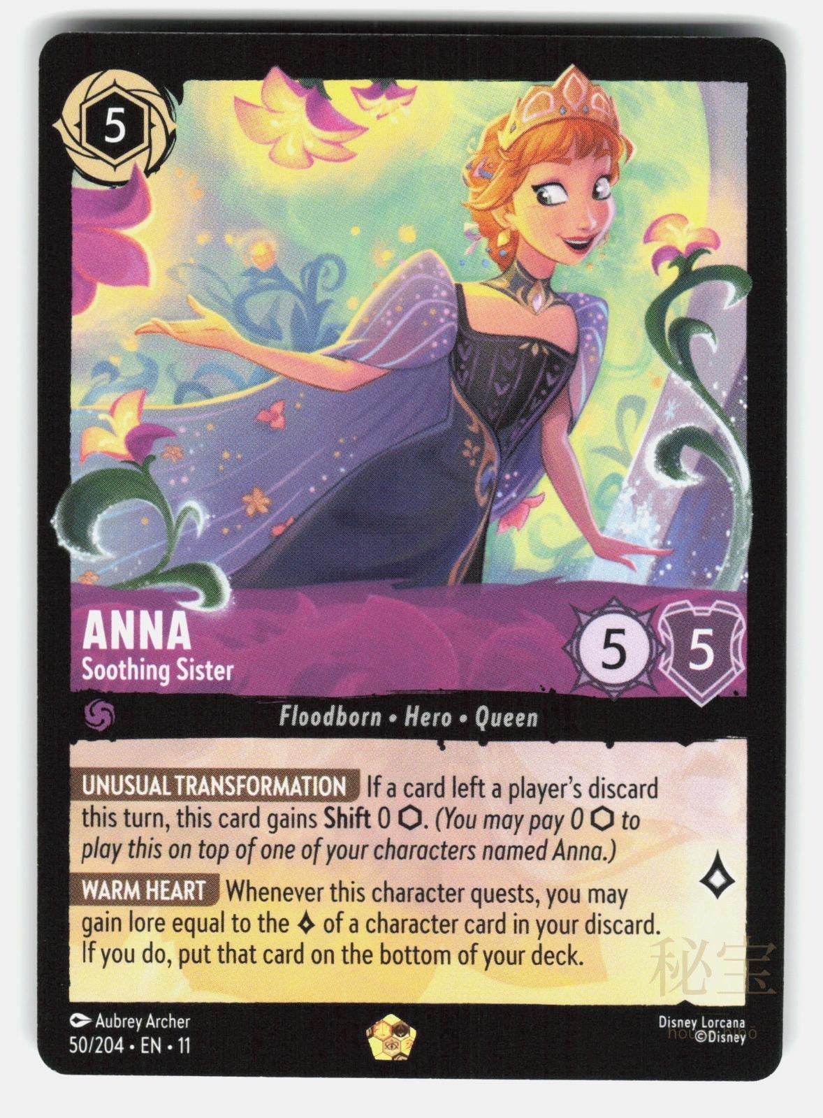 ANNA   SOOTHING SISTER 11 50/204   Lorcana   2026 ARCHER NM/M0