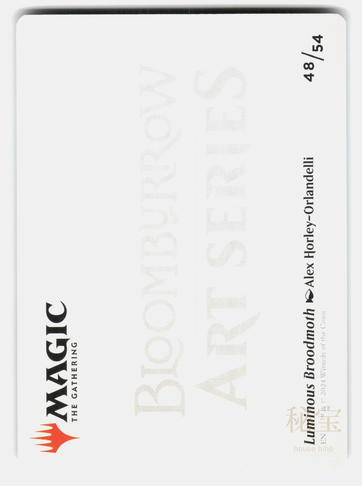 LUMINOUS BROODMOTH ART CARD   Magic: The Gathering   NM/M1