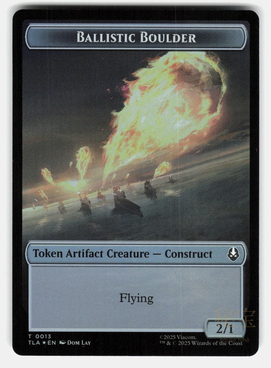 BALLISTIC BOULDER // SOLDIER (0011) DOUBLE SIDED TOKEN FOIL    MTG CORDISCO NM/M0