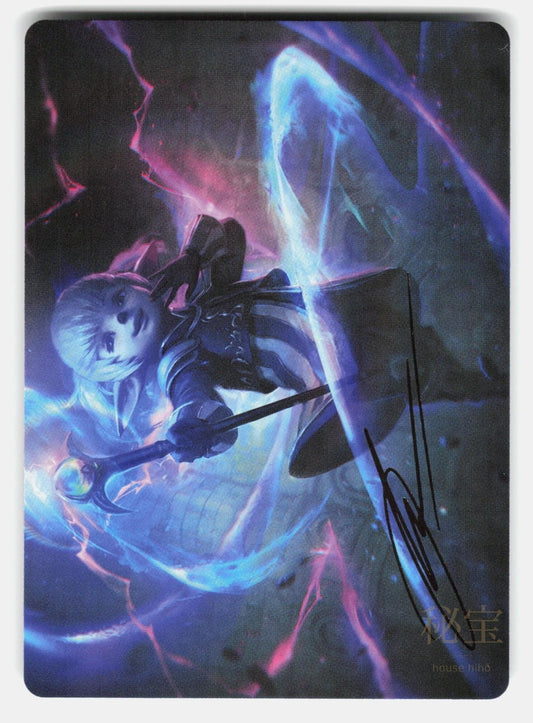 SHANTOTTO, TACTICIAN MAGICIAN ART CARD ( GOLD STAMPED SIGNATURE )   MTG NM/M0