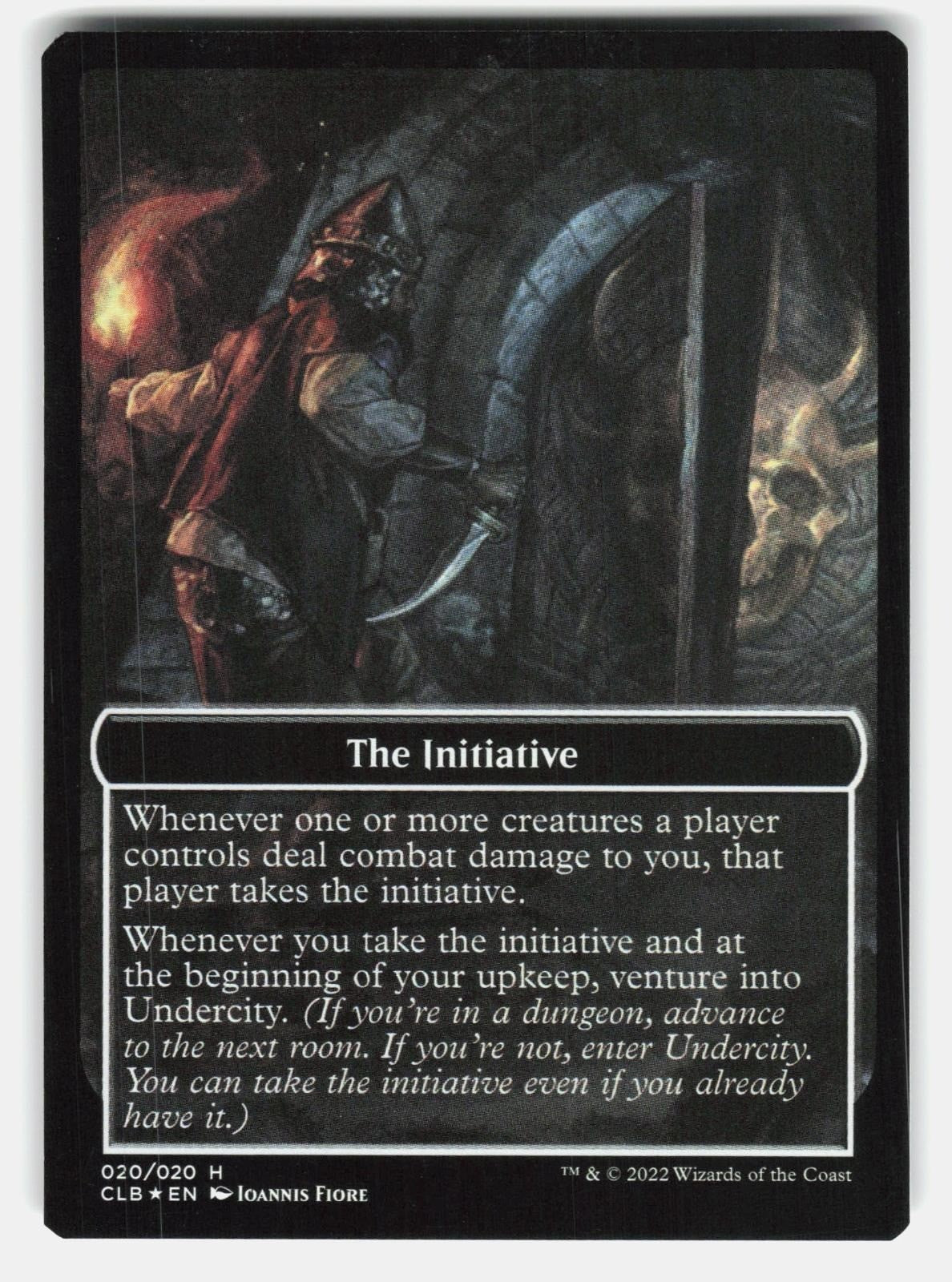 THE INITIATIVE // UNDERCITY DOUBLE SIDED TOKEN FOIL   MTG   FIORE NM/M0