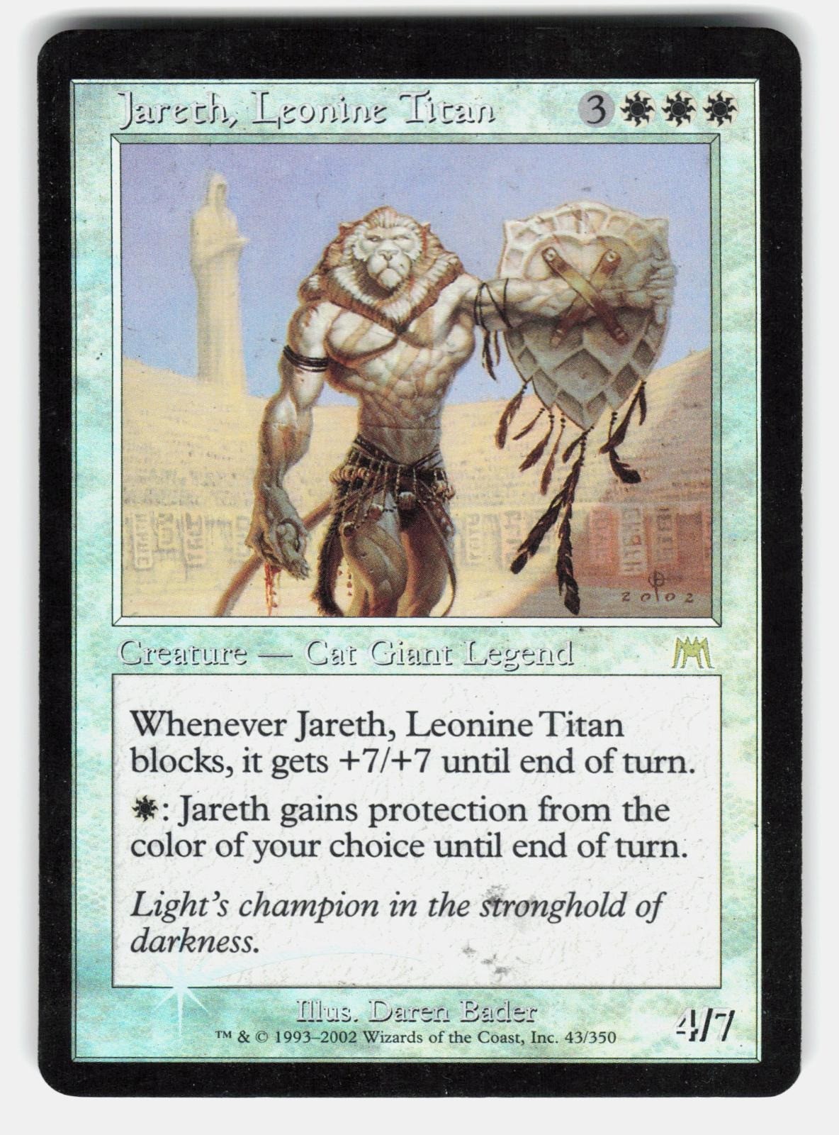 JARETH, LEONINE TITAN FOIL   Magic: The Gathering   BADER DMG0