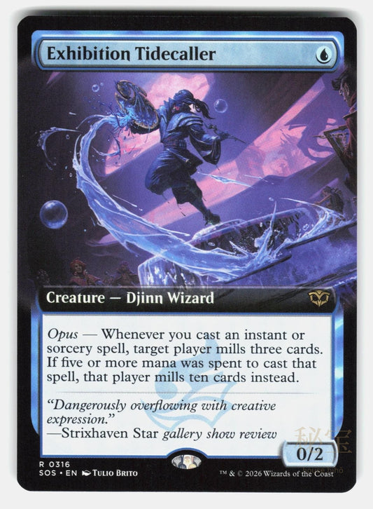 EXHIBITION TIDECALLER (EXTENDED ART) - Magic: The Gathering - BRITO NM/M0