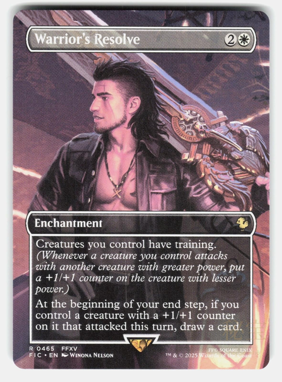 WARRIOR'S RESOLVE (BORDERLESS) 465   Magic: The Gathering   2025 NELSON NM/M0