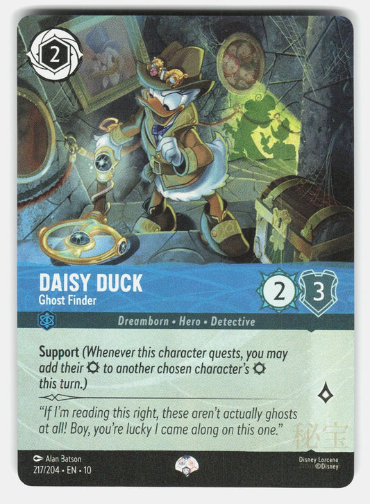 DAISY DUCK - GHOST FINDER (EPIC) 10 217/204 HOLO - Lorcana - 2025 BATSON NM/M0