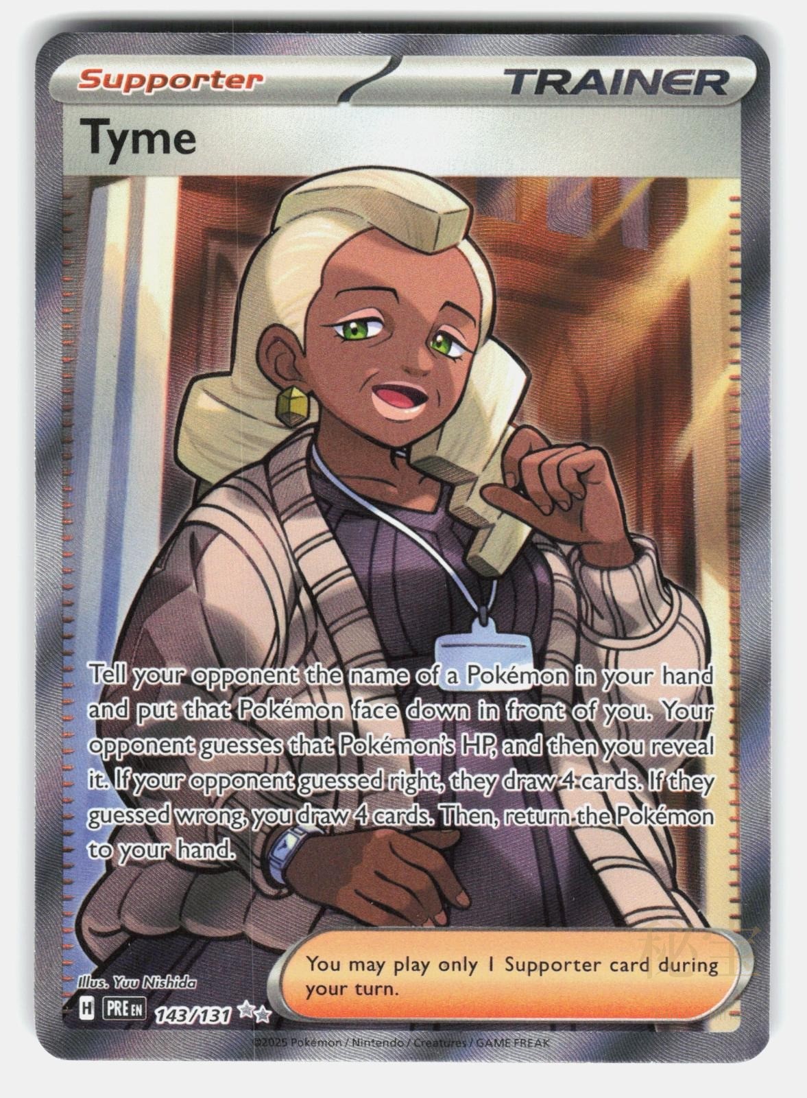 TYME PRE 143/131   Pokemon   2025 NISHIDA NM/M0