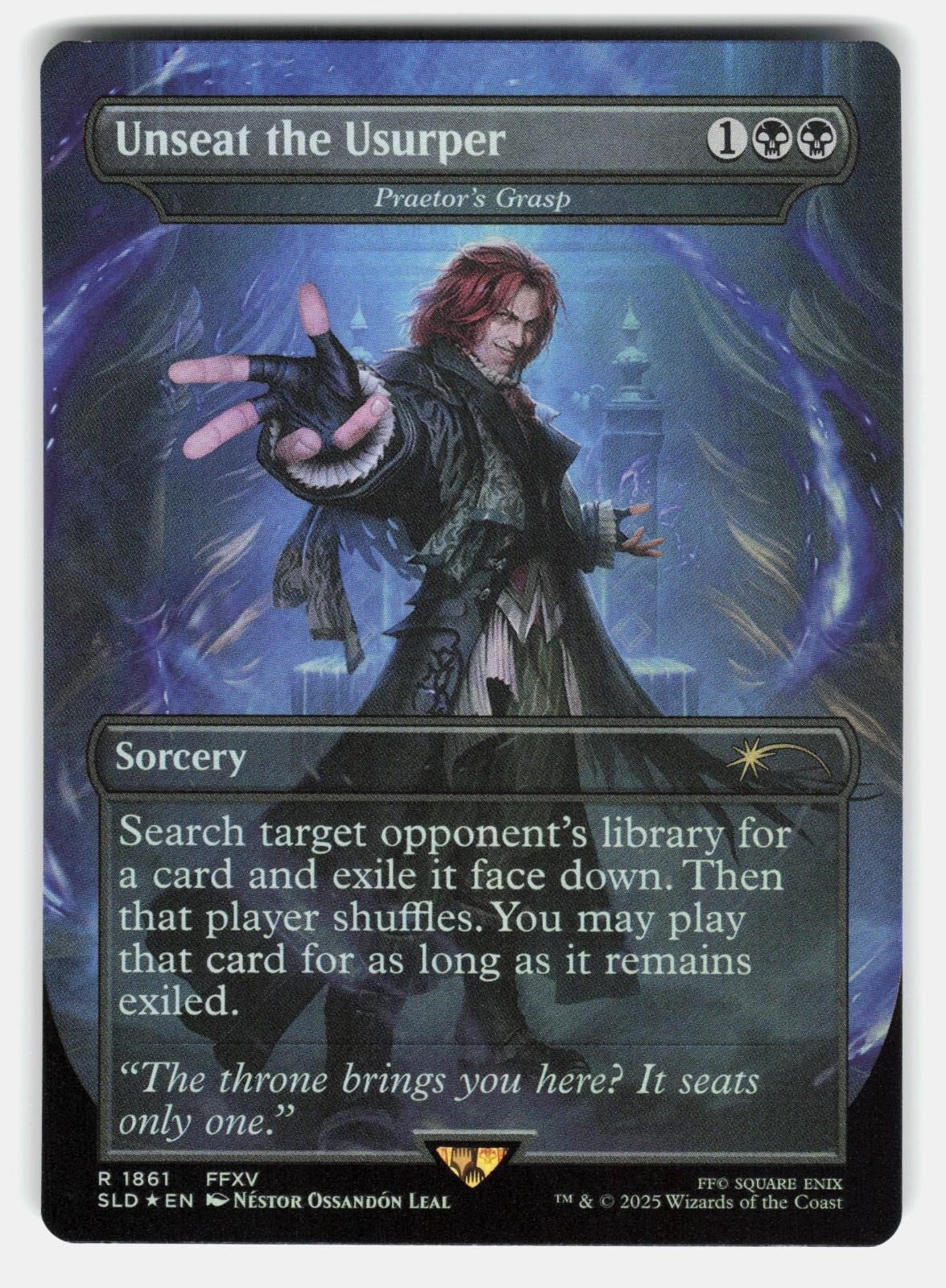 UNSEAT THE USURPER   PRAETOR'S GRASP FOIL   Magic: The Gathering   LEAL NM/M0