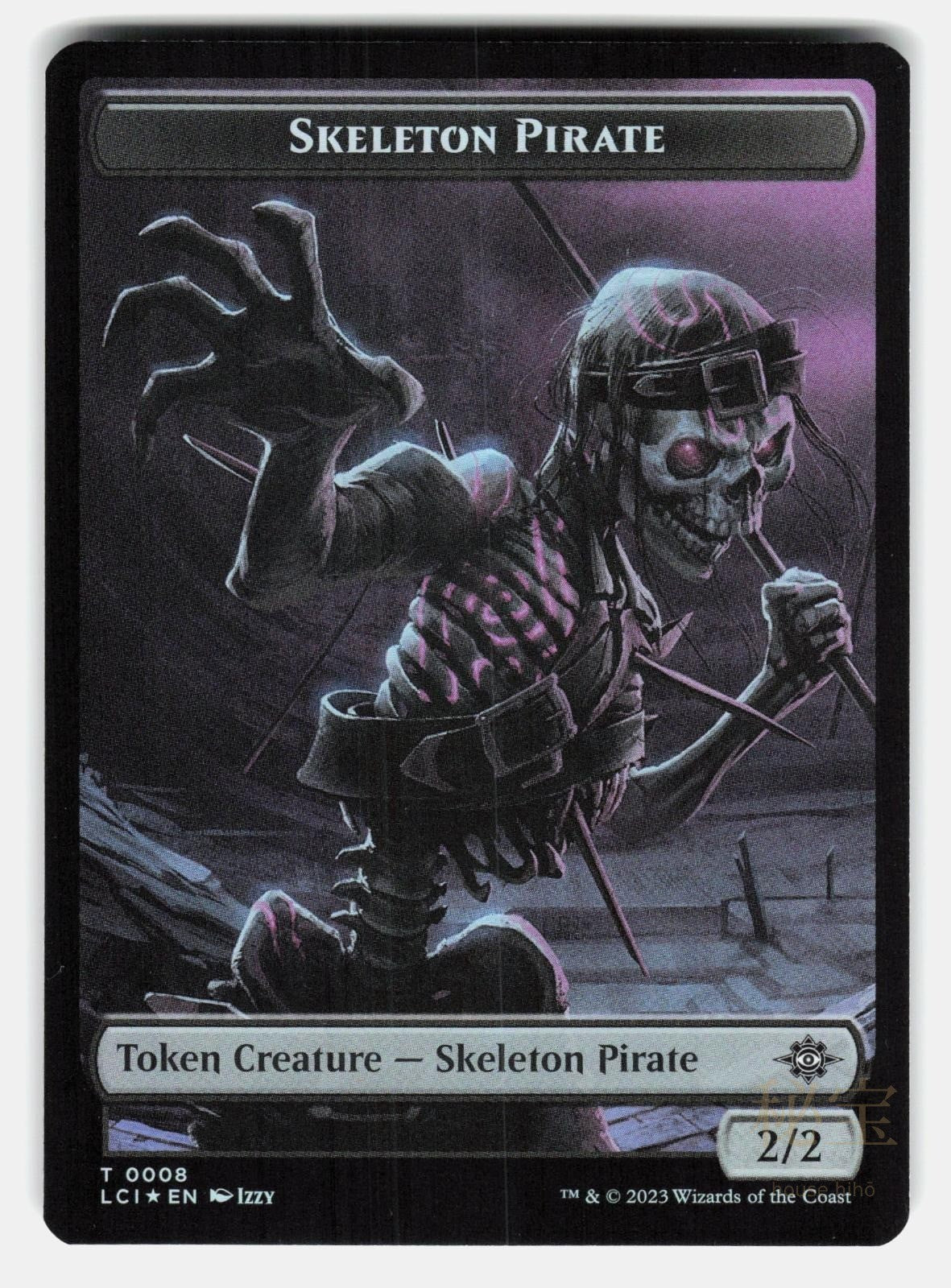 GNOME // SKELETON PIRATE DOUBLE SIDED TOKEN FOIL   MTG  IZZY NM/M1