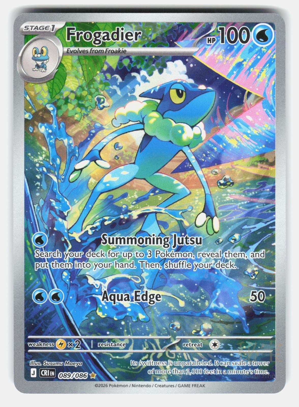 FROGADIER CRI 089/086   Pokemon   2026 NELNAL NM/M0
