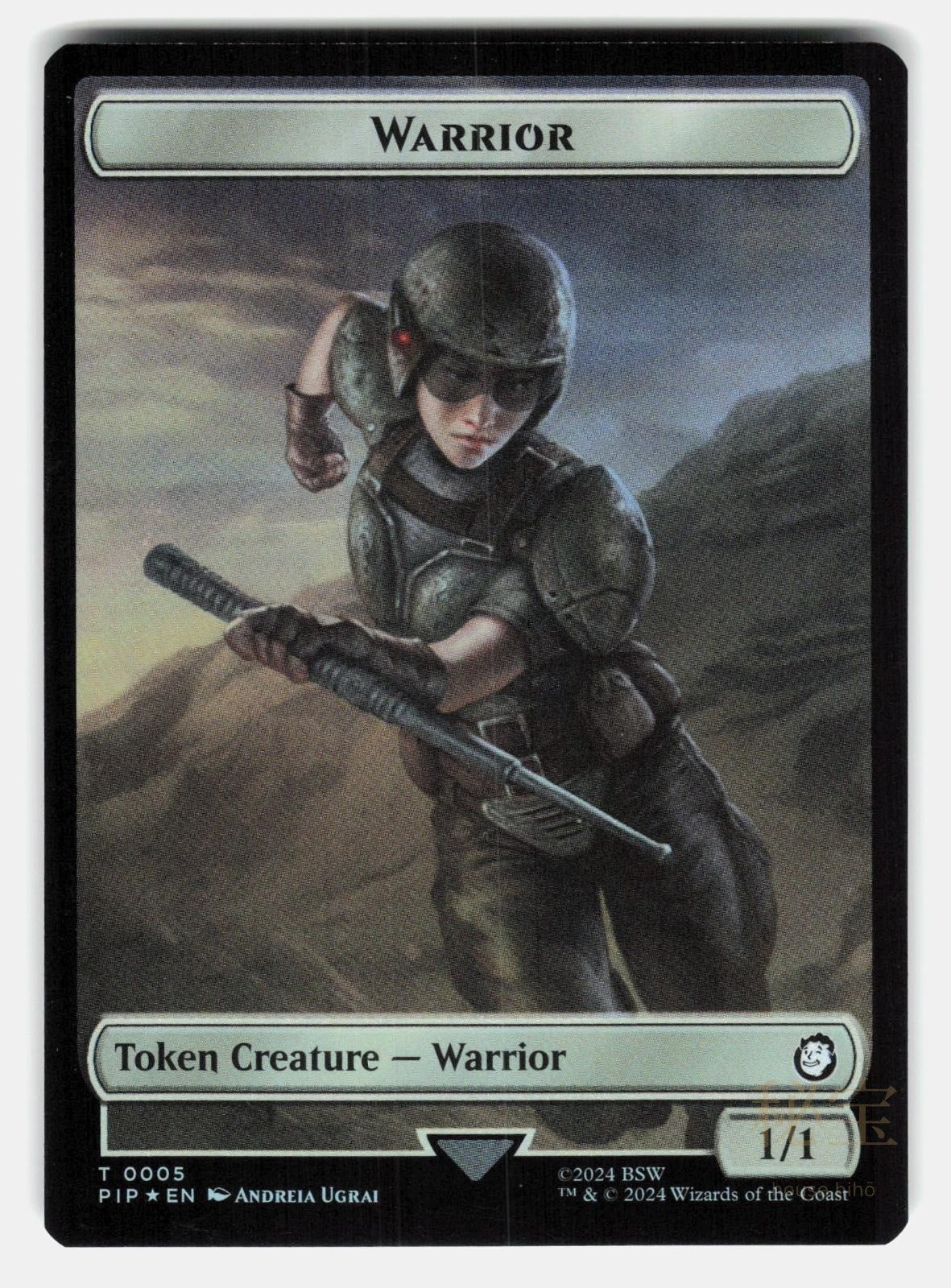 TREASURE (0019) // WARRIOR DOUBLE SIDED TOKEN FOIL   MTG   UGRAI NM/M1