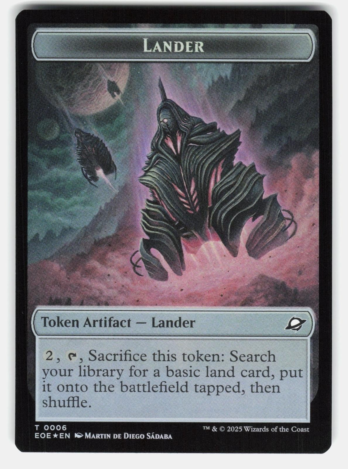 DRONE // LANDER (0006) DOUBLED SIDED TOKEN FOIL   MTG   SÁDABA NM/M0