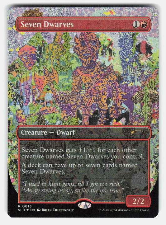 SEVEN DWARVES (0813) SLD 813 FOIL   Magic: The Gathering   CHIPPENDALE NM/M0