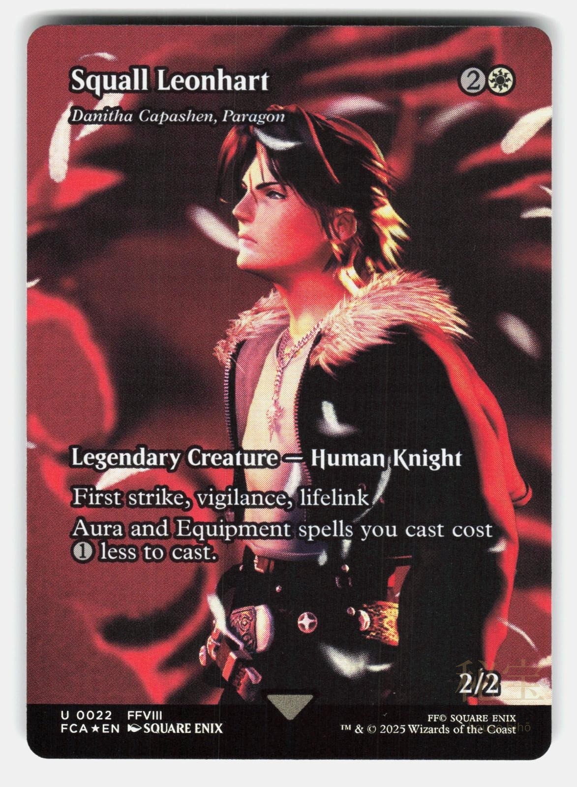 SQUALL LEONHART - DANITHA CAPASHEN, PARAGON (SHOWCASE) FOIL - MTG - ENIX NM/M0