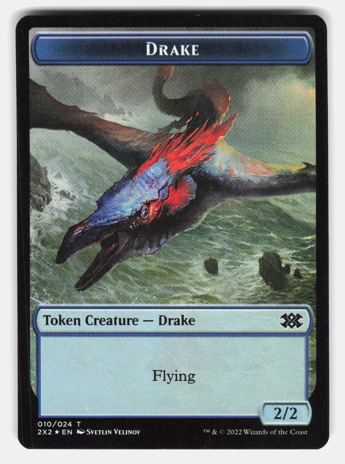DRAKE // SOLDIER DOUBLE SIDED TOKEN FOIL   Magic: The Gathering  VILLENEUVE NM/M0
