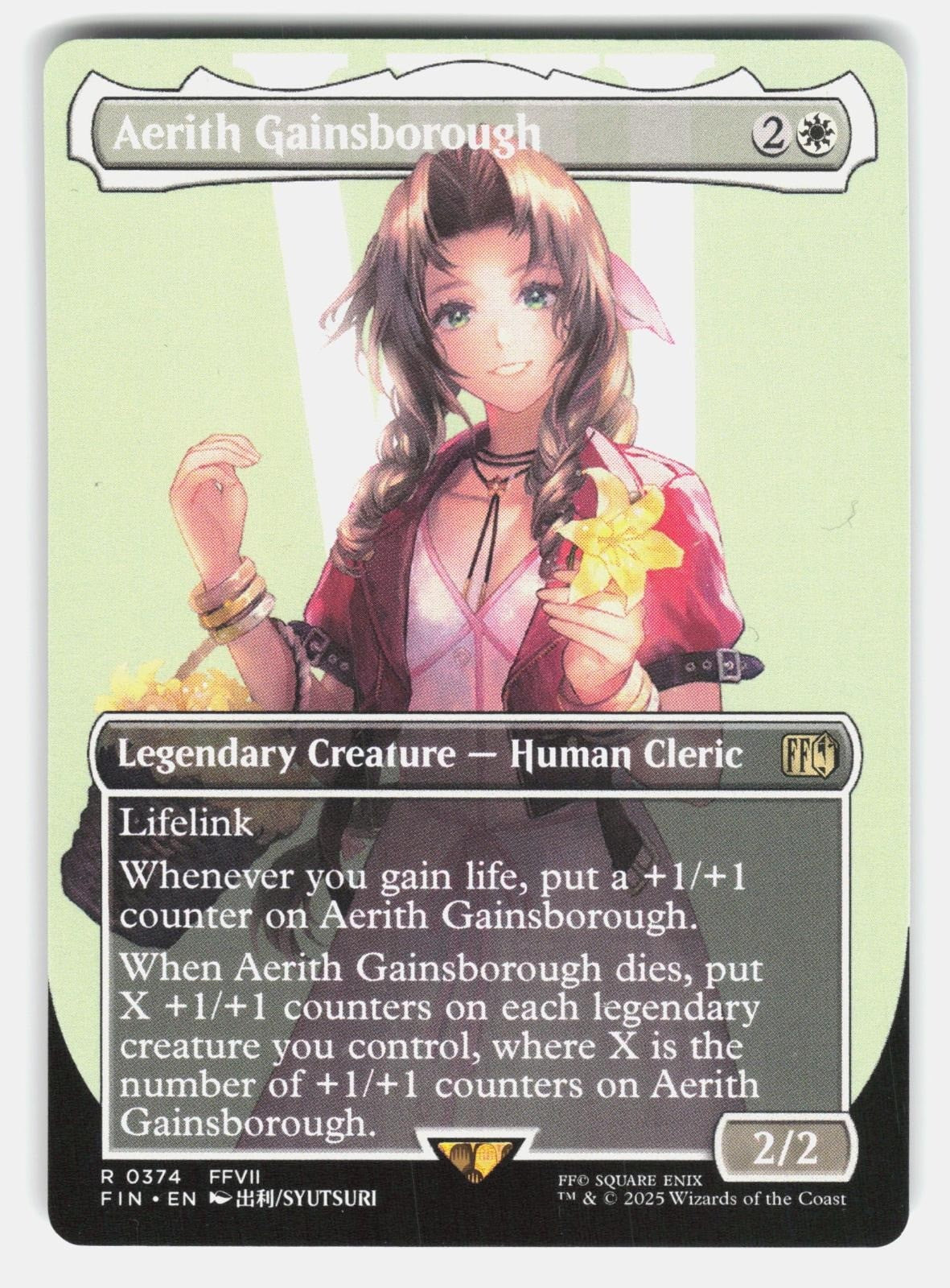 AERITH GAINSBOROUGH (BORDERLESS) 374   Magic: The Gathering   2025 SYUTSURI NM/M0