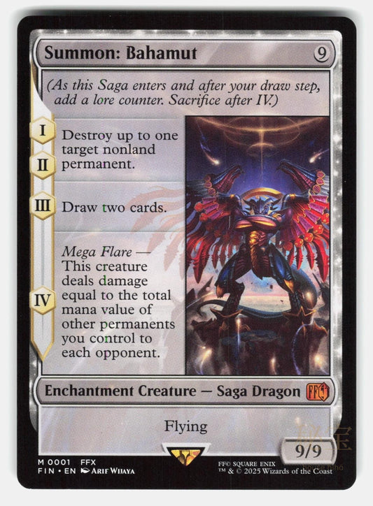 SUMMON: BAHAMUT   Magic: The Gathering   WIJAYA NM/M0