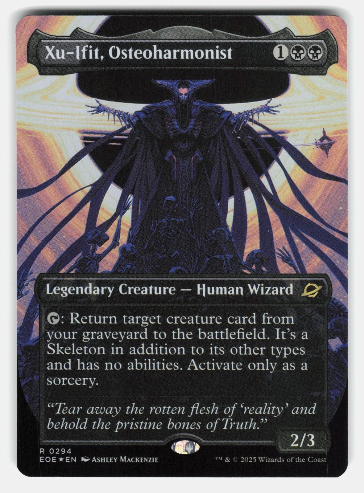 XU IFIT, OSTEOHARMONIST (BORDERLESS) 294 FOIL   MTG   MACKENZIE NM/M0
