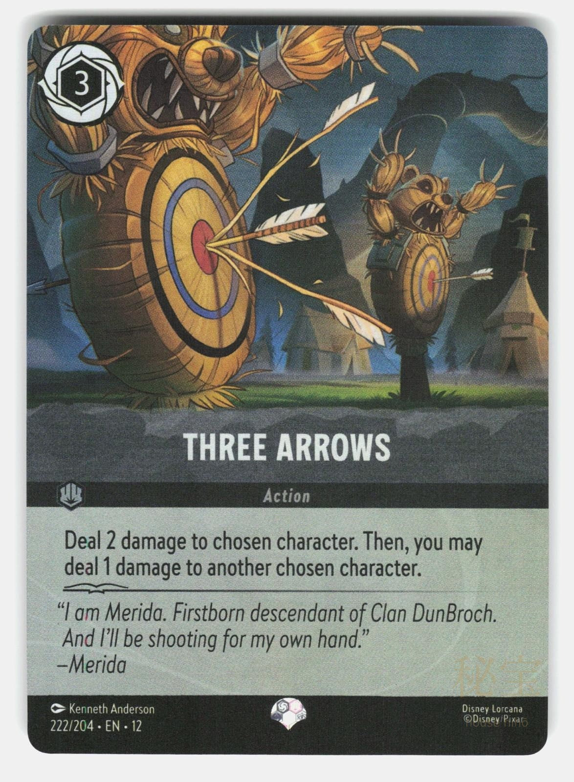 THREE ARROWS (EPIC) 12 222/204 HOLO - Lorcana - 2026 ANDERSON NM/M0