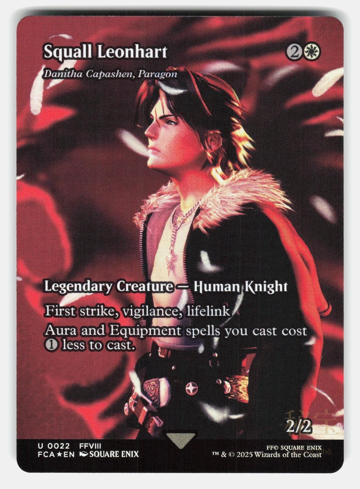 SQUALL LEONHART - DANITHA CAPASHEN, PARAGON (SHOWCASE) FOIL - MTG - ENIX NM/M0