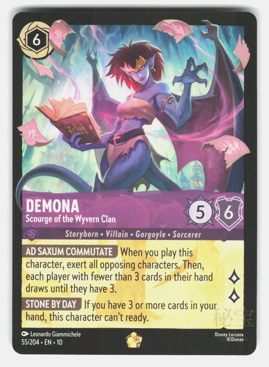 DEMONA - SCOURGE OF THE WYVERN CLAN 10 55/204 - Lorcana - 2025 GIAMMICHELE NM/M0