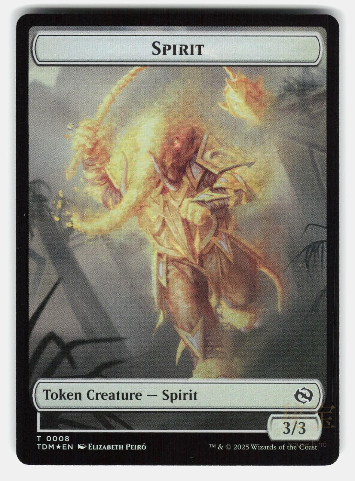 SPIRIT (0008) // SPIRIT (0009) DOUBLE SIDED TOKEN 8 // 9 FOIL MTG ALFONSO NM/M0