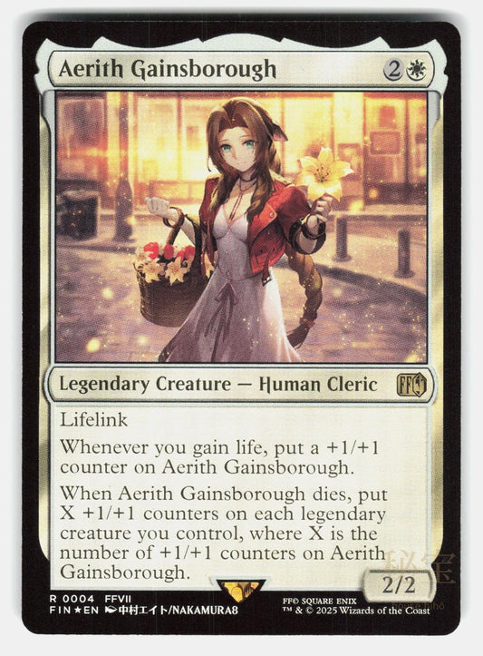 AERITH GAINSBOROUGH FOIL   Magic: The Gathering   NAKAMURA8 NM/M0