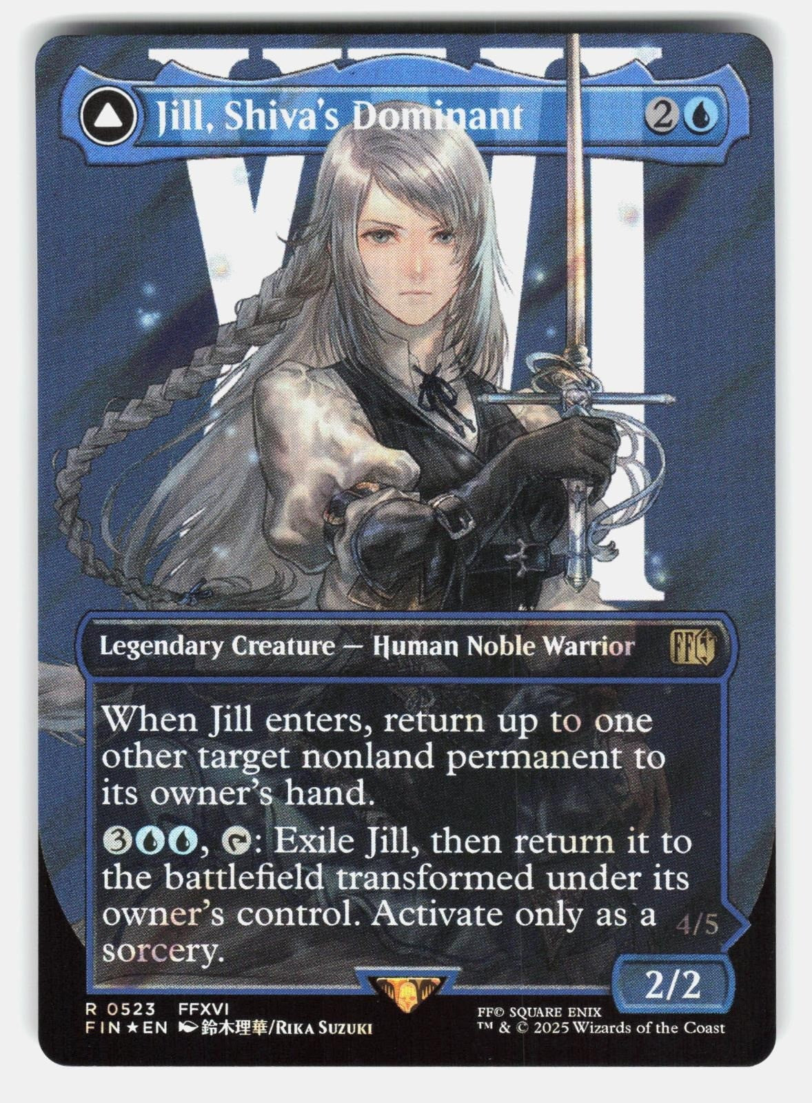 JILL, SHIVA'S DOMINANT (BORDERLESS) (SURGE FOIL) 523 FOIL   MTG   SUZUKI NM/M0