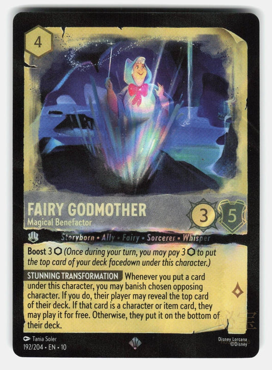 FAIRY GODMOTHER   MAGICAL BENEFACTOR 10 192/204 COLD FOIL   Lorcana   SOLER NM/M0