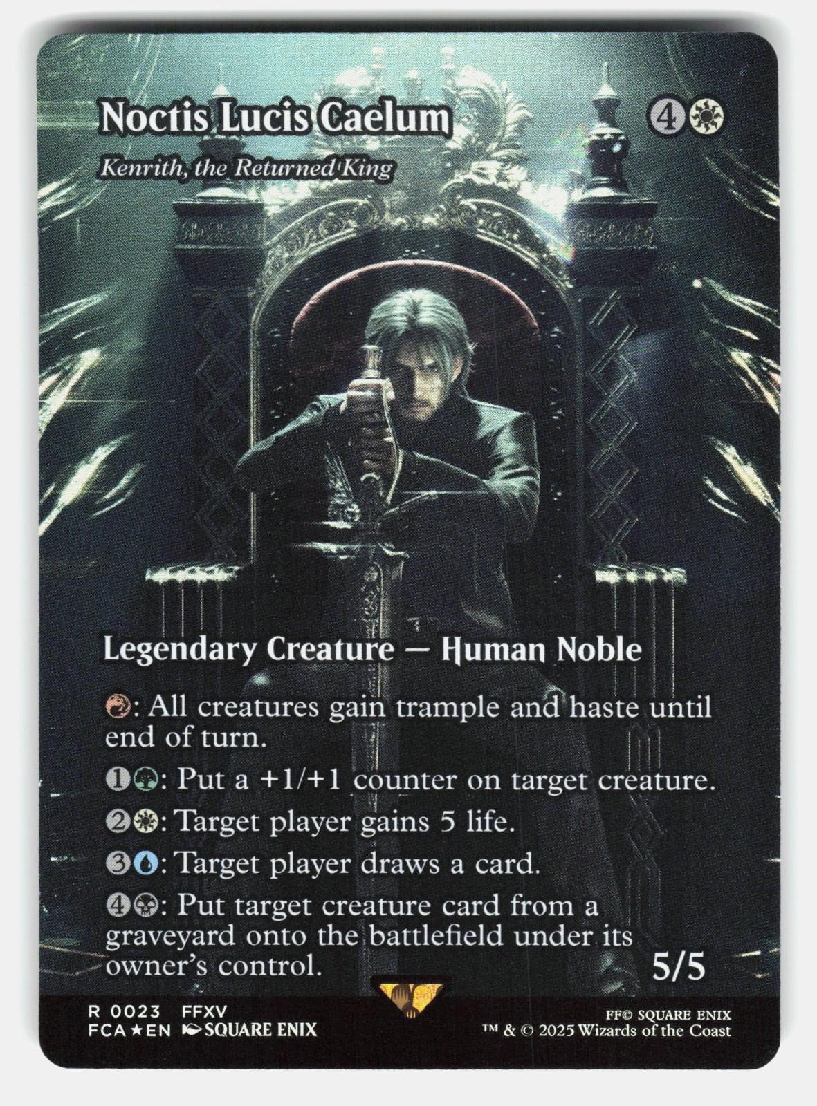 NOCTIS LUCIS CAELUM   KENRITH, THE RETURNED KING (SHOWCASE) FOIL  MTG  ENIX NM/M0