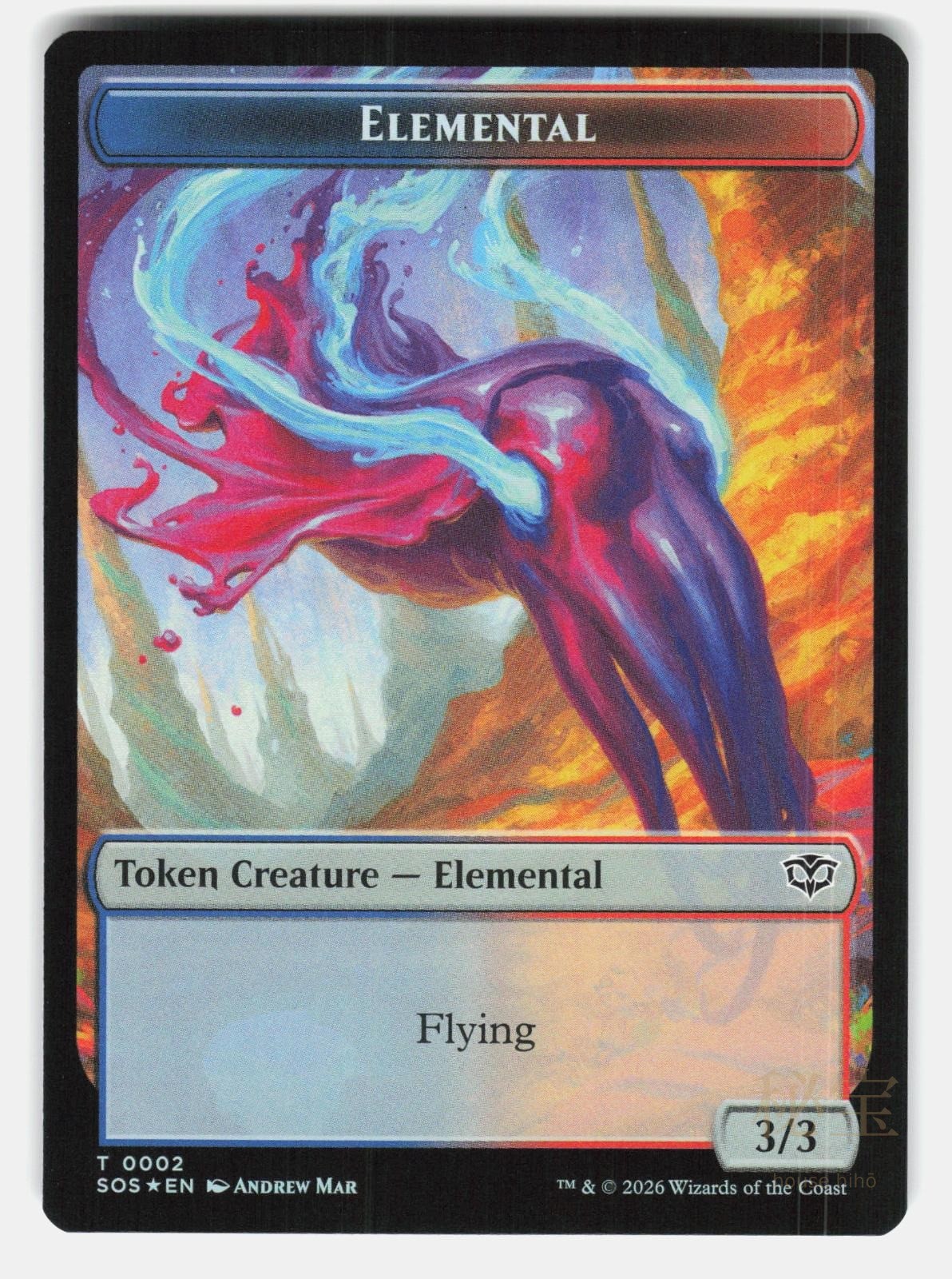 ELEMENTAL (0002) // TREASURE DOUBLE SIDED TOKEN SOS 2 // 12 FOIL MTG MEEHAN NM/M1