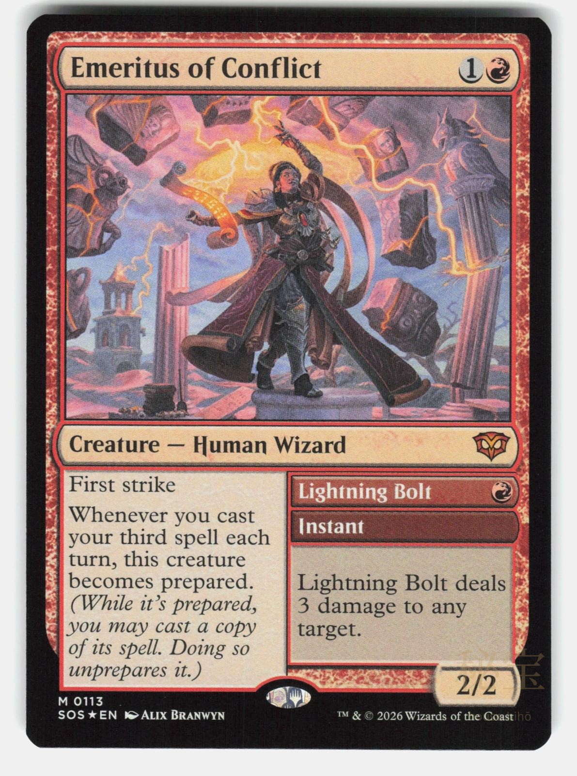 EMERITUS OF CONFLICT FOIL   Magic: The Gathering   BRANWYN NM/M0