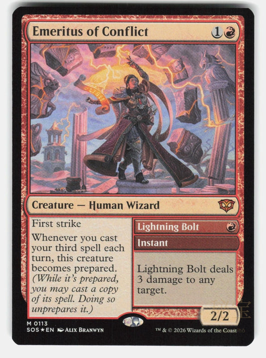 EMERITUS OF CONFLICT FOIL   Magic: The Gathering   BRANWYN NM/M0