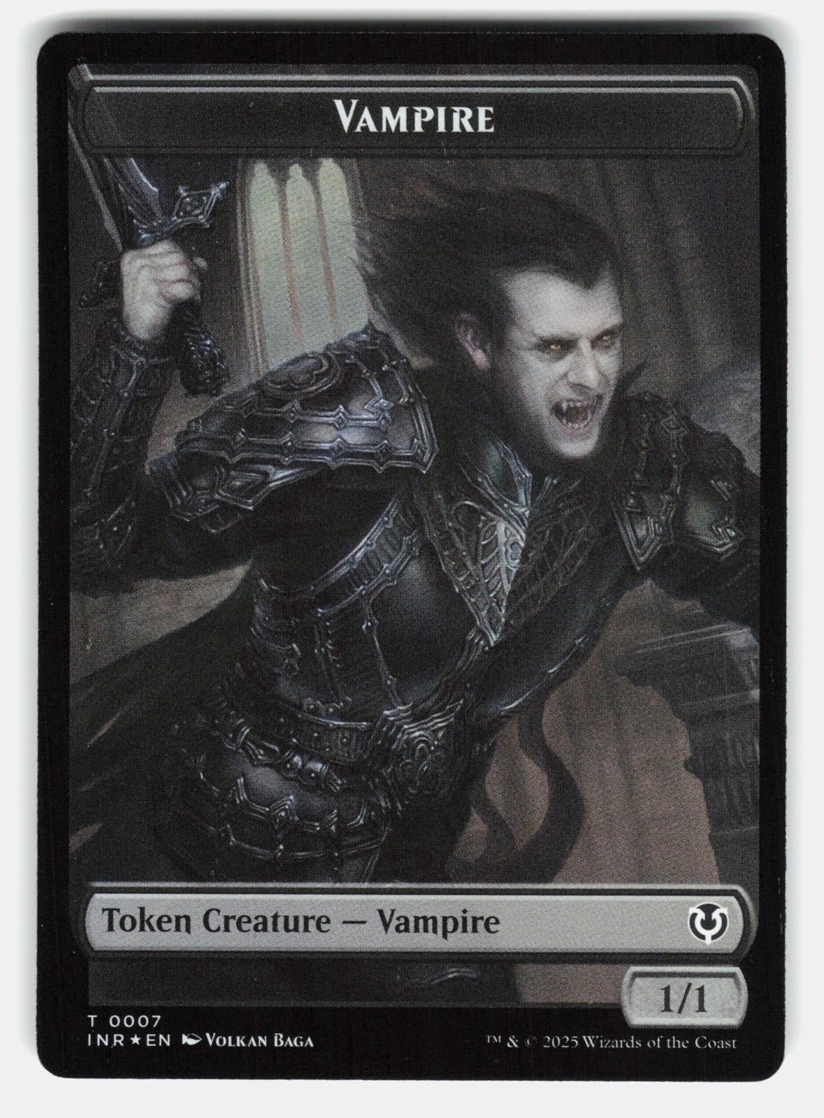 BLOOD // VAMPIRE (0007) DOUBLE SIDED TOKEN FOIL  Magic: The Gathering  BAGA NM/M0