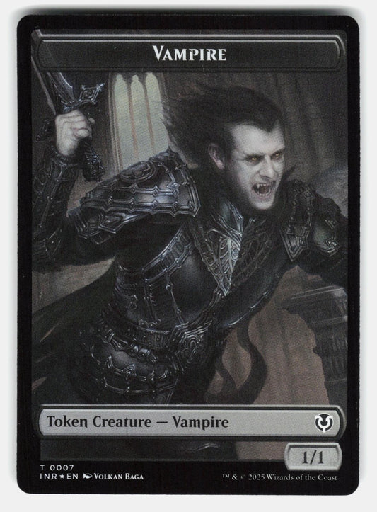BLOOD // VAMPIRE (0007) DOUBLE SIDED TOKEN FOIL  Magic: The Gathering  BAGA NM/M0