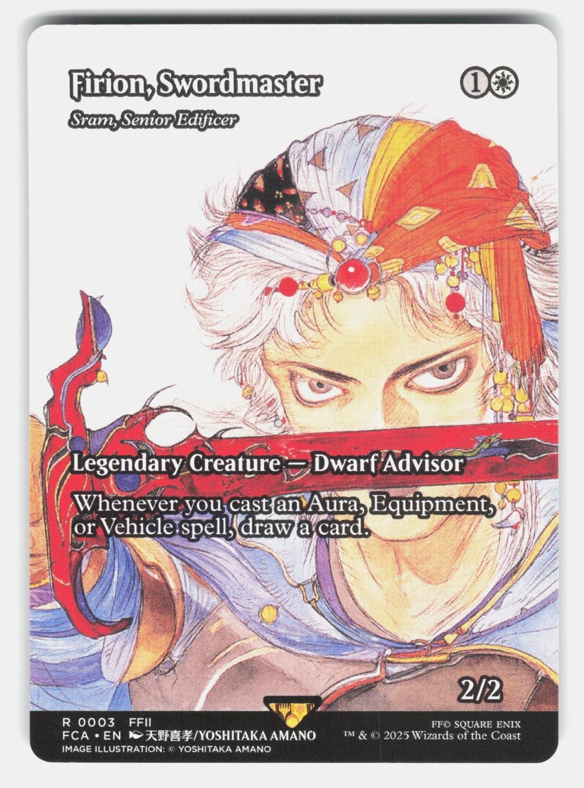 FIRION, SWORDMASTER   SRAM, SENIOR EDIFICER (SHOWCASE)   MTG   AMANO NM/M0