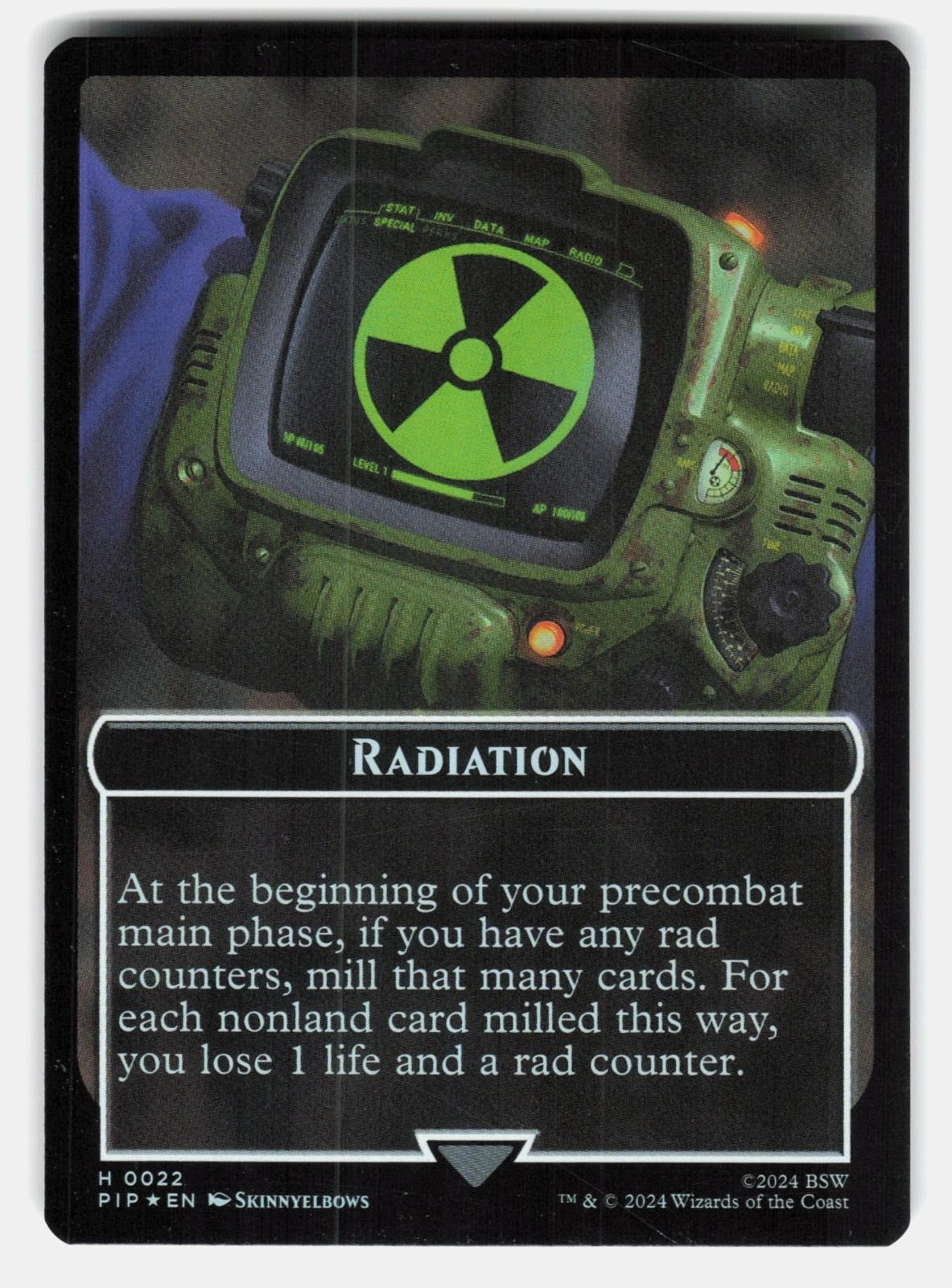 RADIATION // ZOMBIE MUTANT DOUBLE SIDED TOKEN FOIL   MTG    FEDYCZAK NM/M1