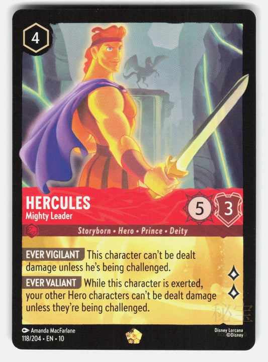 HERCULES   MIGHTY LEADER 10 118/204   Lorcana   2025 MACFARLANE NM/M0