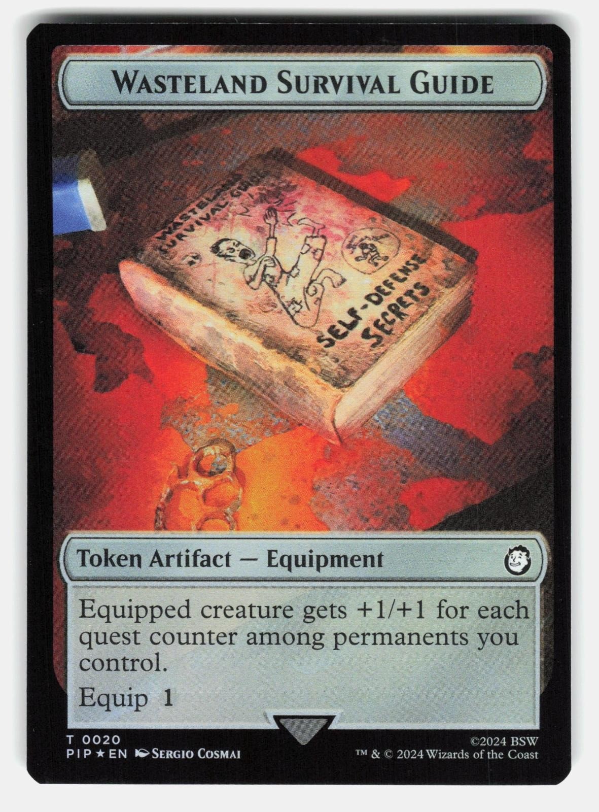 ENERGY RESERVE // WASTELAND SURVIVAL GUIDE DOUBLE SIDED TOKEN FOIL COSMAI NM/M0