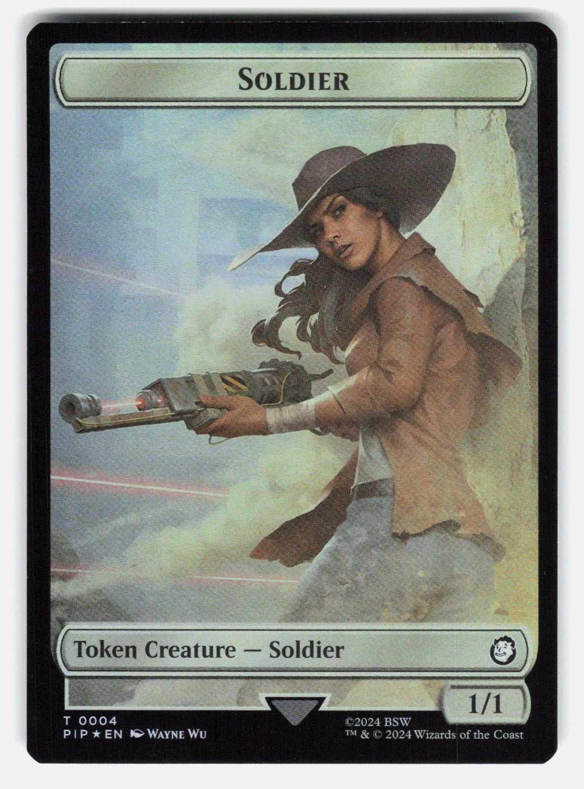 ENERGY RESERVE // SOLDIER (0004) DOUBLE SIDED TOKEN FOIL   MTG   WU LP0