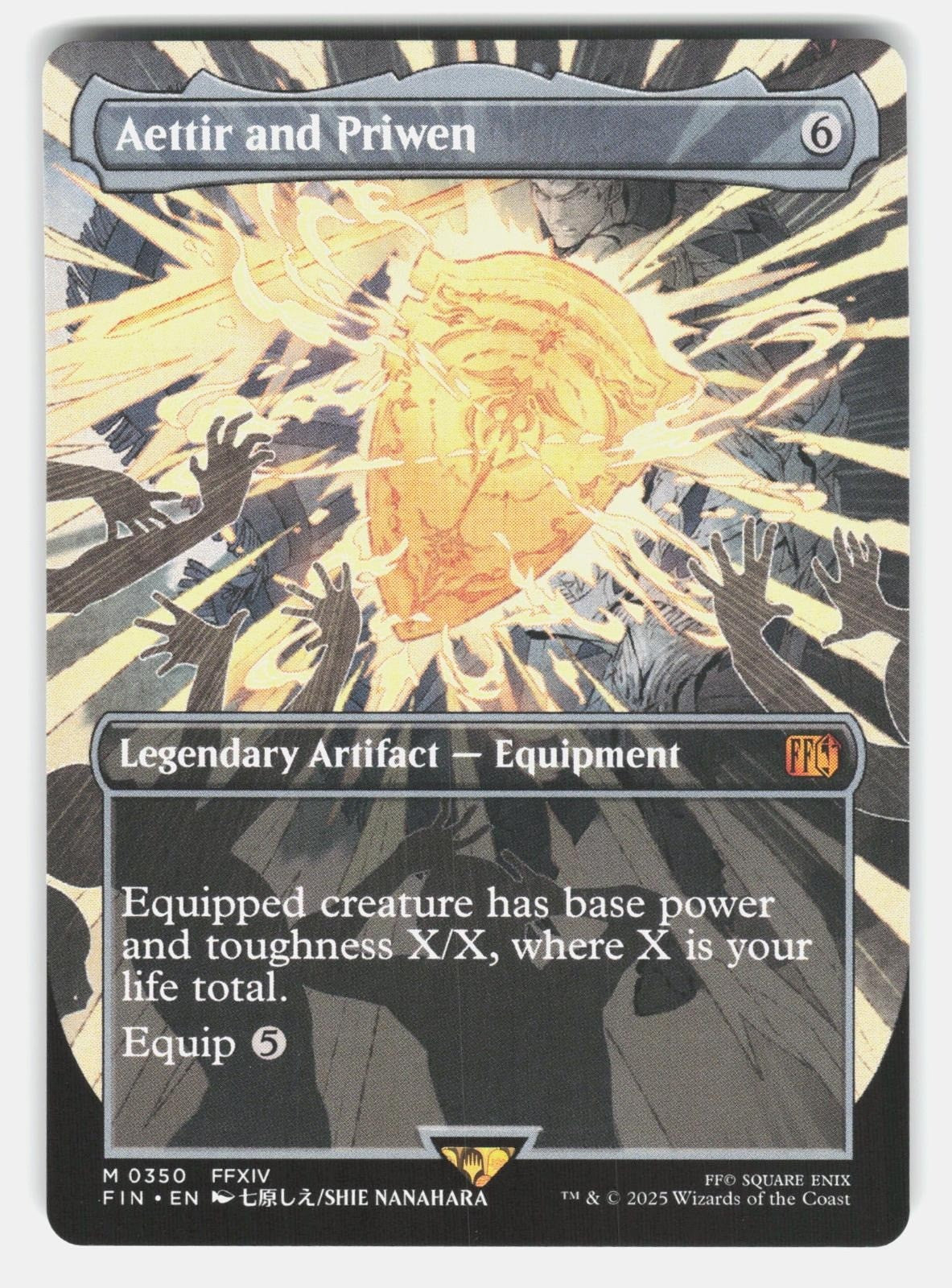 AETTIR AND PRIWEN (BORDERLESS) 350   Magic: The Gathering   2025 NANAHARA NM/M0