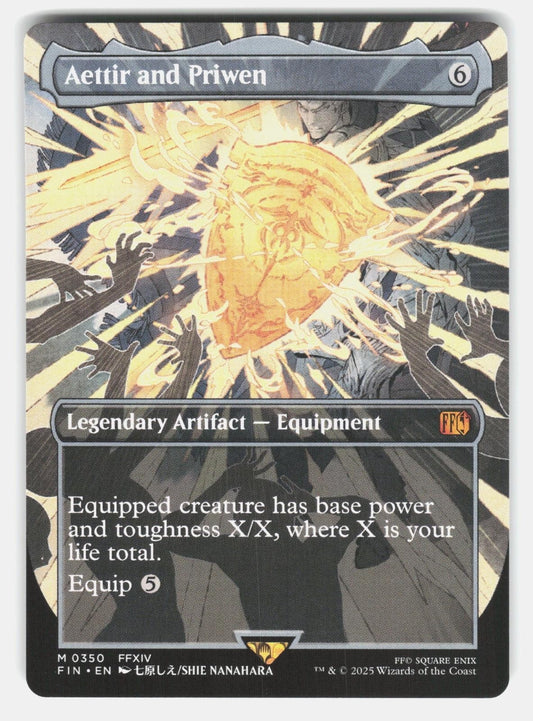 AETTIR AND PRIWEN (BORDERLESS) 350   Magic: The Gathering   2025 NANAHARA NM/M0